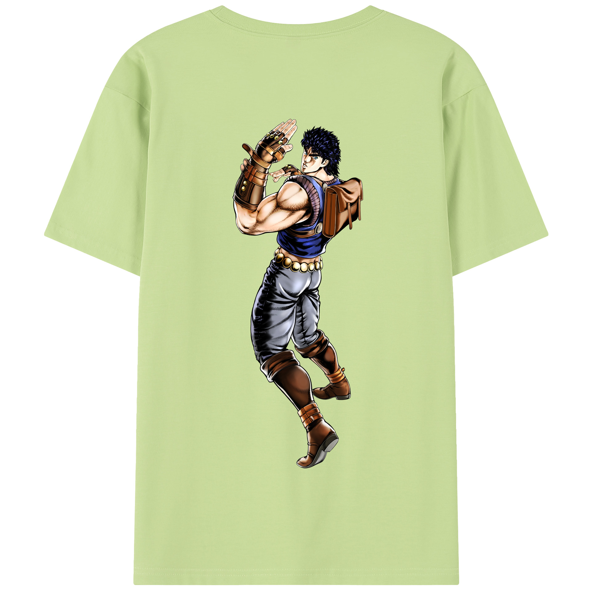（画像用） ジョジョの奇妙な冒険 /ジョナサン?ジョースター JoJo's Bizarre Adventure Jonathan Joestar 綿100％半袖Tシャツ（背面プリント）